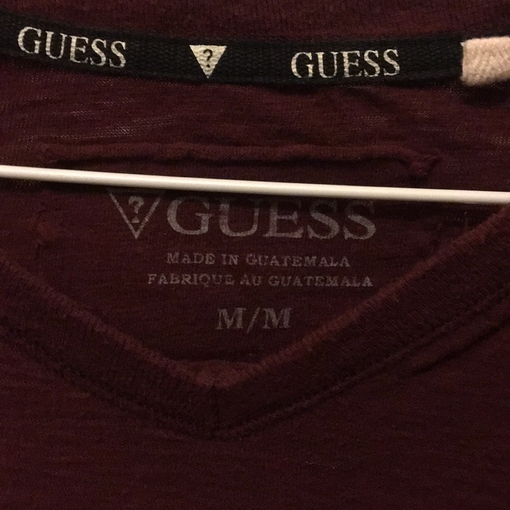 Men’s Guess V neck long sleeve sweater - Picture 2 of 3